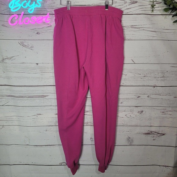 Vintage Adidas & French Navy Pink Sweatshirt & Jogger Set Womans Size Large - Picture 5 of 11
